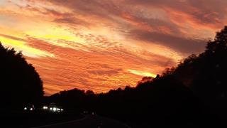 Sonnenuntergang in Lebach (Foto: Sabrina aus Eppelborn)