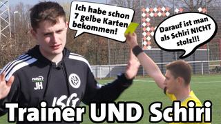 Zitate und Sprechblasen von einem jungen Mann in Fußballkleidung. (Foto: Amateurklasse)
