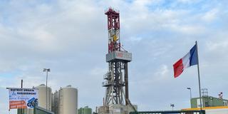 Treffen auf dem Probebohrungsgelände Weißer Wasserstoff bei Pontpierre  (Foto: SR/Lisa Huth)