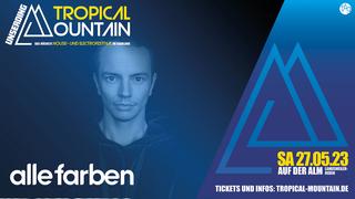 DJ "AlleFarben" kommt zum UNSERDING Tropical Mountain. (Foto: UNSERDING Tropical Mountain/Alle Farben)