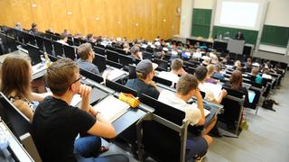 Hörsaal an der Universität des Saarlandes (Foto: Pasquale D'Angiolillo)