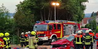 Unfall in Urweiler (Foto: Feuerwehr St. Wendel, T.Horras)