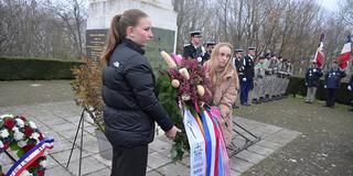 Kranzniederlegung zum Volkstrauertag auf den Spicherer Höhen am 16.11.2025 (Foto: SR)