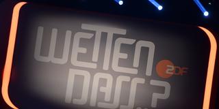 Das Logo der ZDF-Show «Wetten, dass...?».  (Foto: picture alliance/dpa/dpa-Zentralbild | Hendrik Schmidt)
