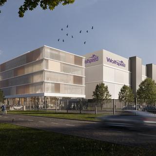 So soll die geplante Chipfabrik von Wolfspeed in Ensdorf aussehen. (Foto: Wolfspeed/ZF)